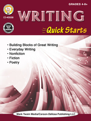 cover image of Writing Quick Starts Workbook, Grades 4--12